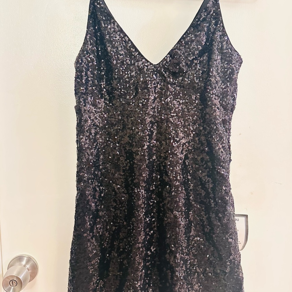 Speechless Black Sequin Mini Dress